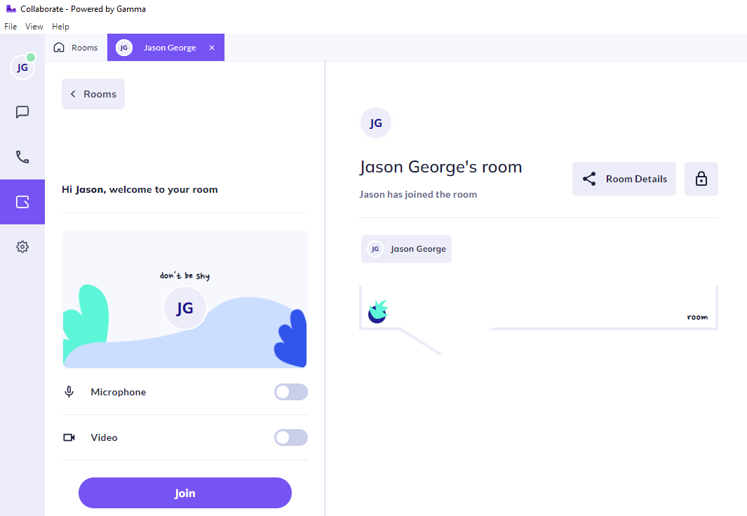 Horizon Collaborate user interface